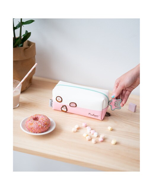 Nécessaire de Maquilhagem Pusheen 20x9x10 Rosa Rosa / Branco-4
