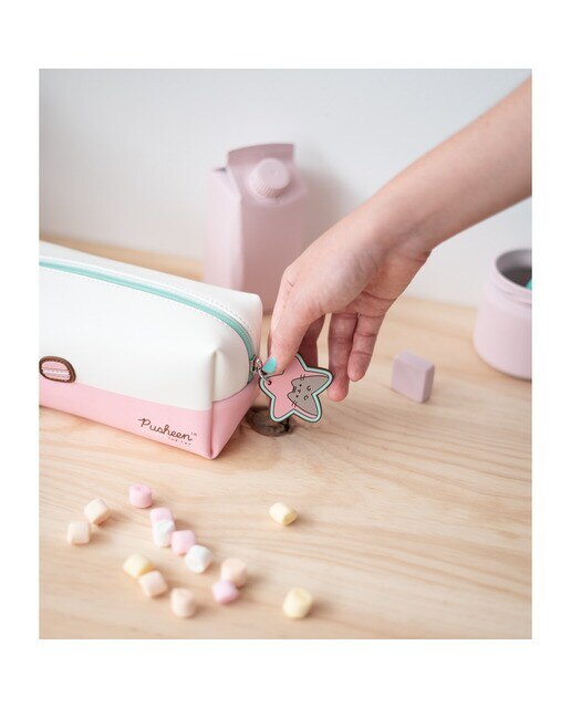 Nécessaire de Maquilhagem Pusheen 20x9x10 Rosa Rosa / Branco-6