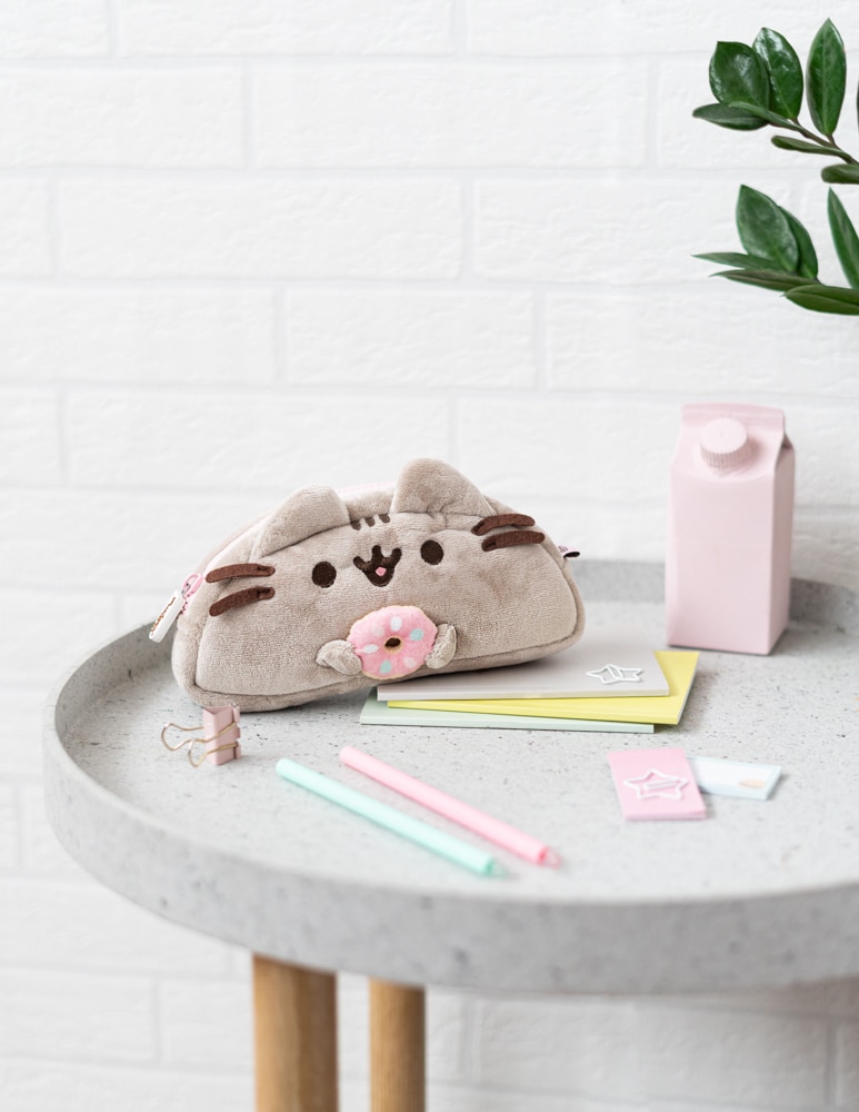 Estojo de peluche Pusheen 20x5x10 castanho Castanho / Rosa-4