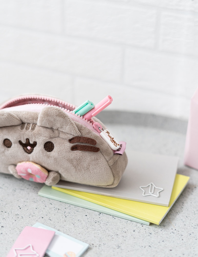 Estojo de peluche Pusheen 20x5x10 castanho Castanho / Rosa-5
