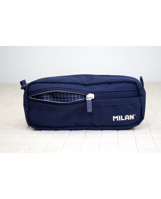 Portatodo Rectangular 2 Cremalleras Serie 1918 MILAN Azul Marino Azul marino-2