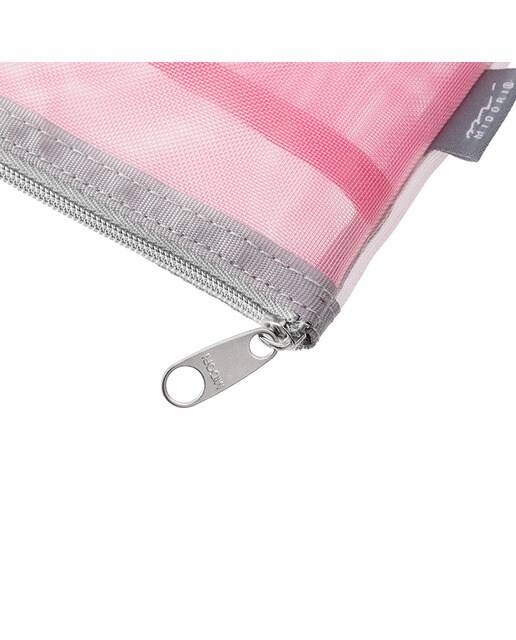 Estojo de Malha Plano com Bolsos Interiores - Rosa/Roxo Rosa-4