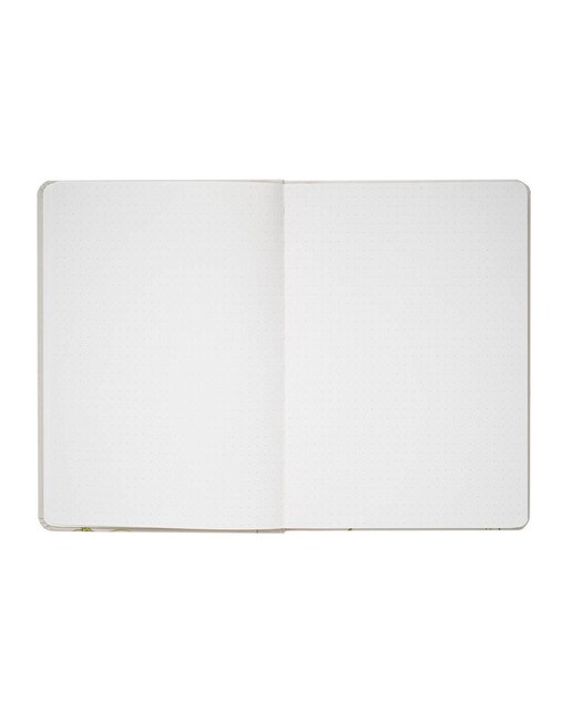 Caderno Encadernação Artesanal Botanical Flower A5 - Branco Branco / Lilás-2