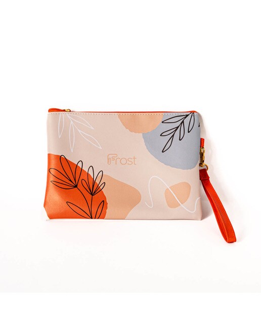 Estojo para Lápis Folhas - Laranja/Multicolor Laranja / Multicolor-1