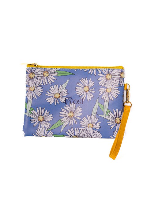 Estojo para Lápis Margaridas - Azul/Multicolor Azul / Multicolor-1