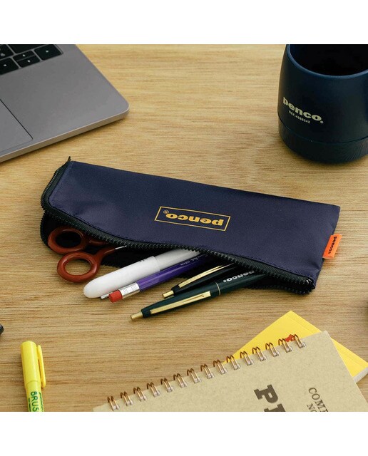 Estojo plano em nylon Penco azul Azul-2