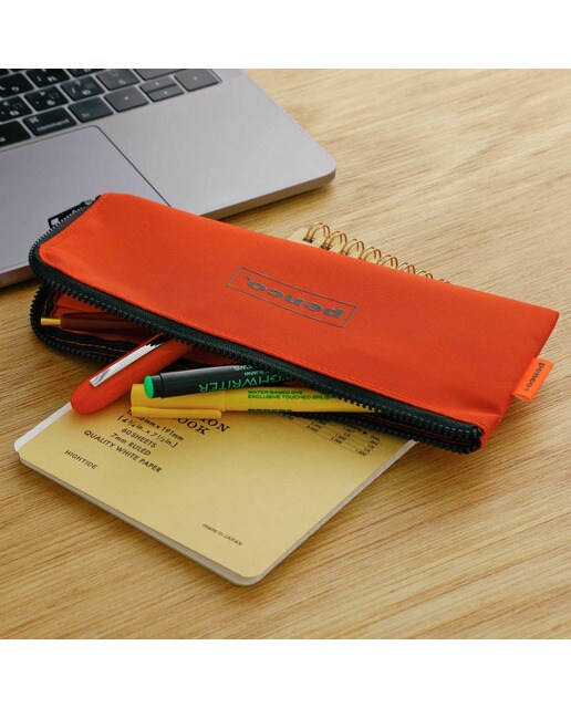 Estojo plano em nylon Penco laranja Laranja-3