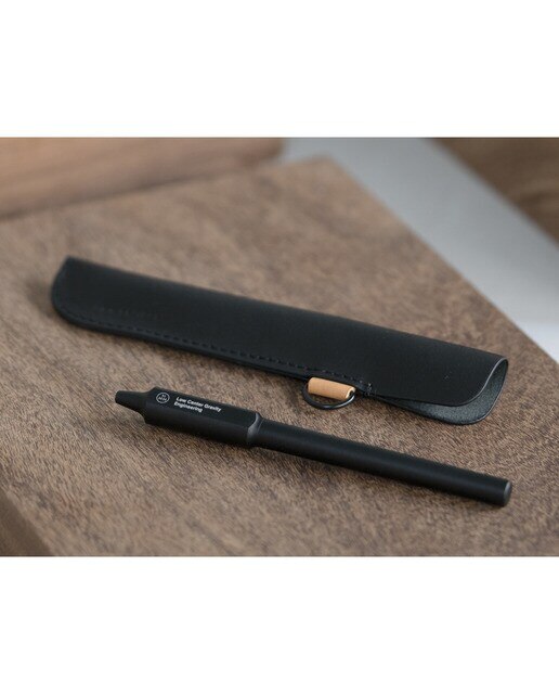 Estuche de cuero HMM negro Negro-3