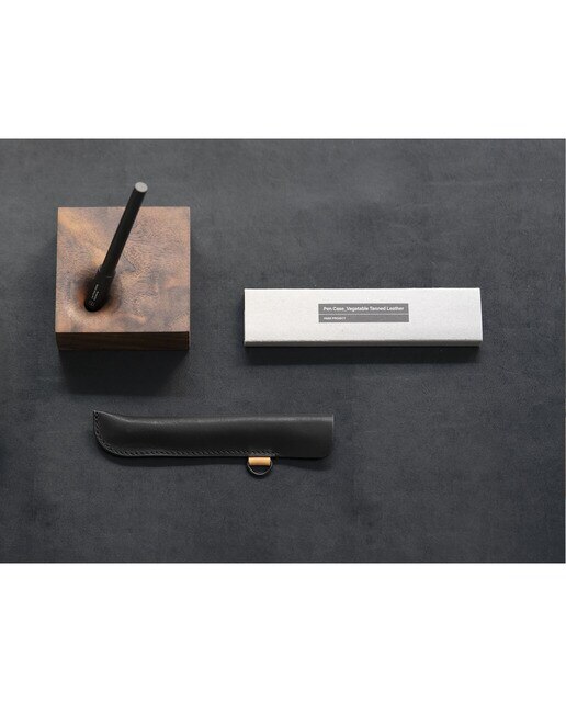 Estuche de cuero HMM negro Negro-5