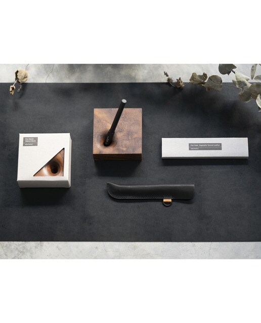 Estuche de cuero HMM negro Negro-6