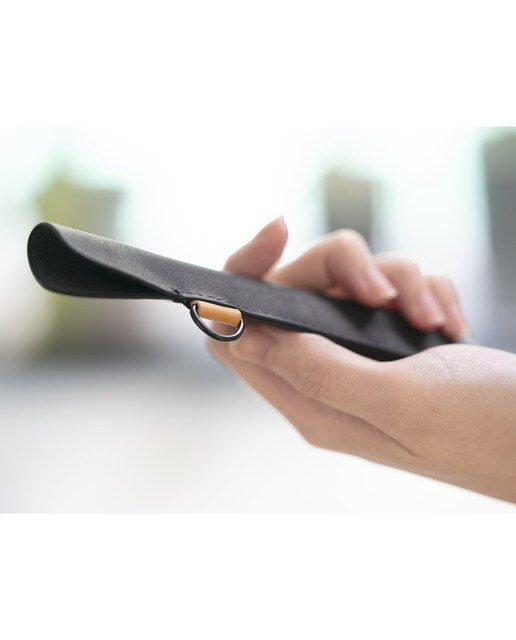 Estuche de cuero HMM negro Negro-10