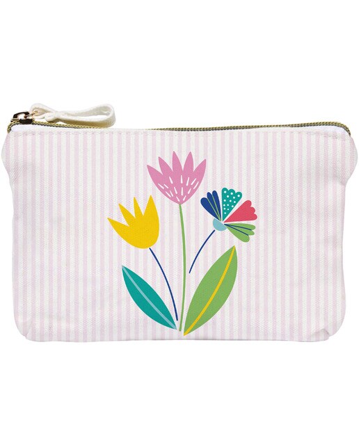 Imagem 0 de Bolsa de algodão imagem flor Draeger multicor