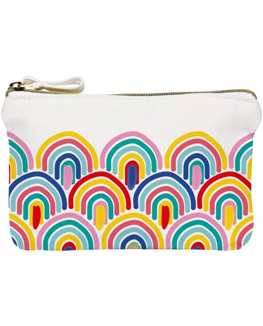 Bolsa algodão imagem arco-irís Draeger multicor Branco-1