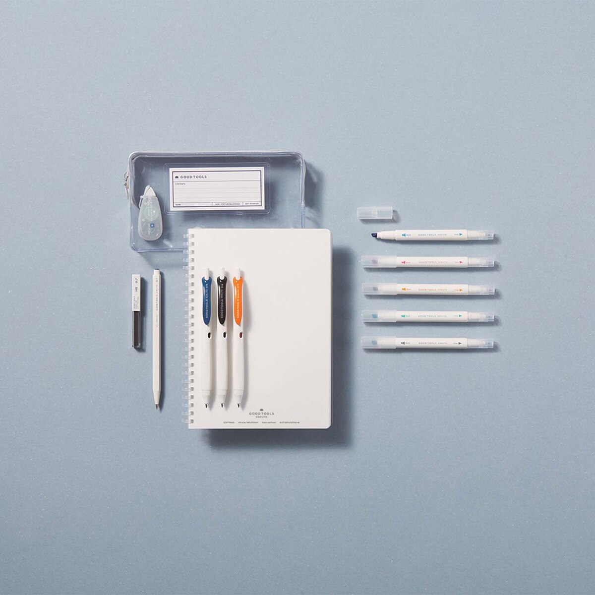 Estuche Kokuyo Good Tools transparente Traslúcido-21