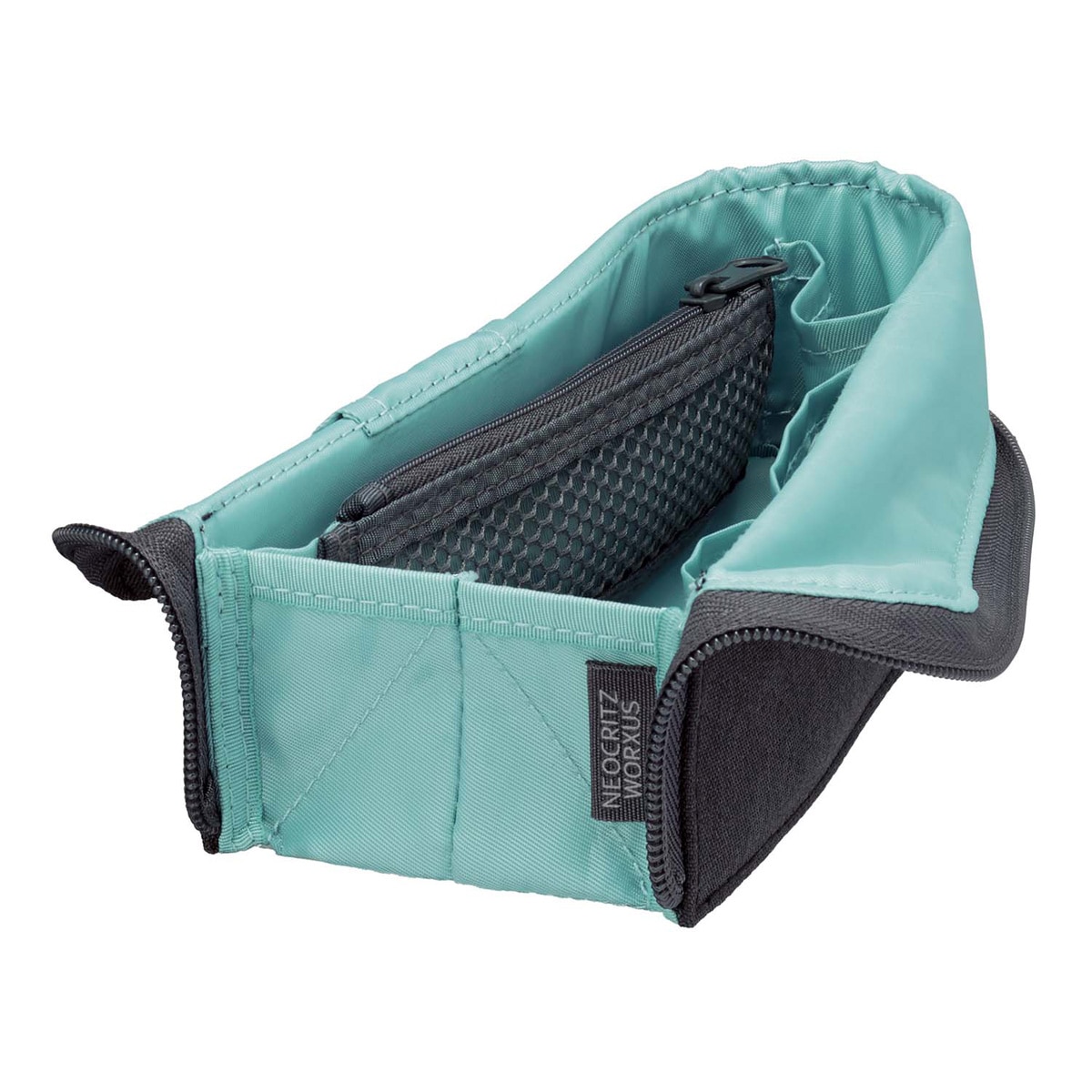 Imagen 2 de Estuche multiusos Kokuyo Neo Critz Worxus negro y azul claro Negro