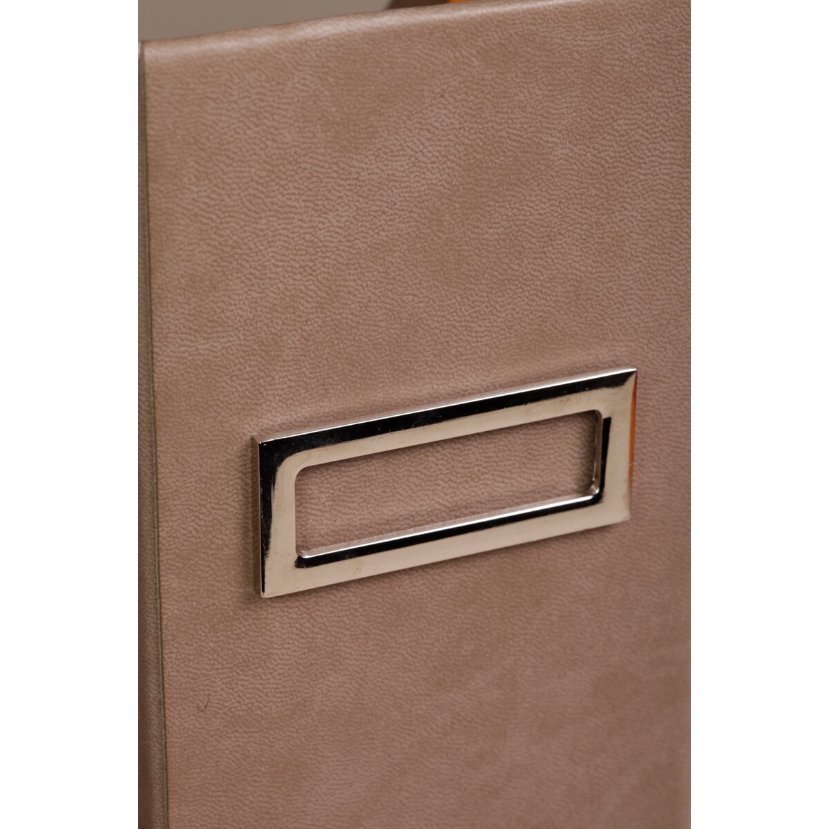Cesto de revistas em pele sintética Rhodia taupe Taupe-2