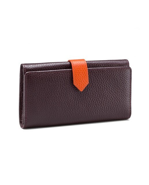 Porta-Moedas Horizontal Sofía - Ameixa/Laranja Ameixa-1