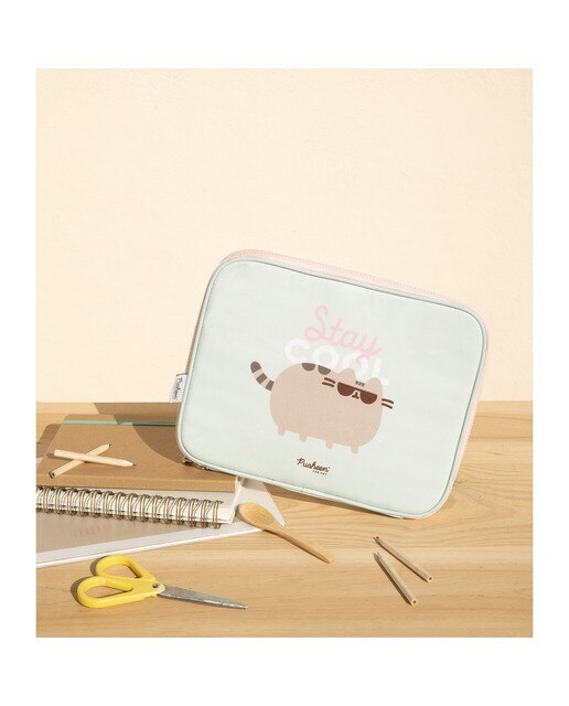 Funda Tablet Pusheen 26,5x19x2 Grupo Erik Editores Verde Verde / Marrón-4