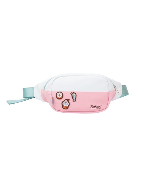 Bolsa de Cintura Pusheen The Cat Rose Collection - Branco/Rosa Branco-1