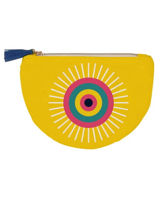 Porta moedas algodão sol Draeger amarelo Amarelo-1
