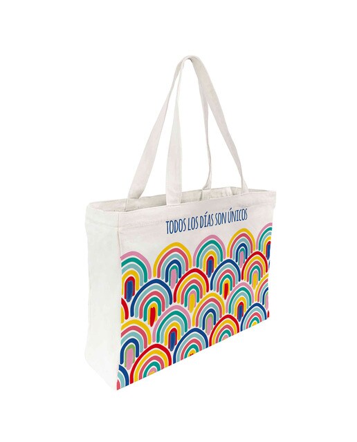 Saco de algodão arco-irís Draeger multicor 1