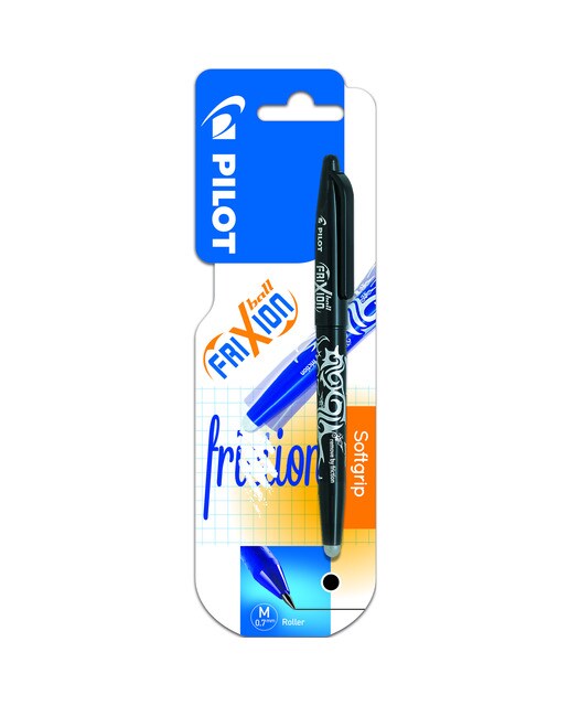 Imagem 0 de Blister com 1 Caneta esferográfica apagável Frixion Ball preta Pilot