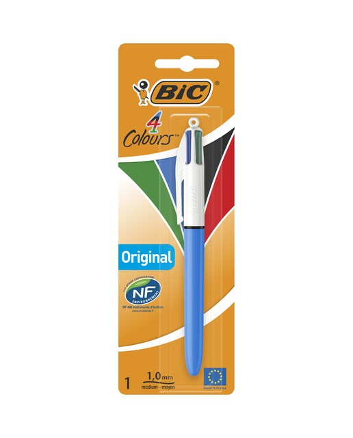 Imagen 0 de Pack de 1 Bolígrafo 4 Colores Original Punta Media BIC