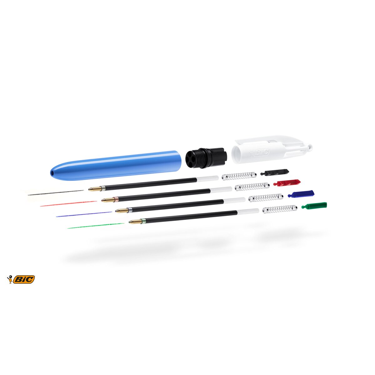 Pack de 1 Caneta Esferográfica de 4 Cores Original Ponta Média 6