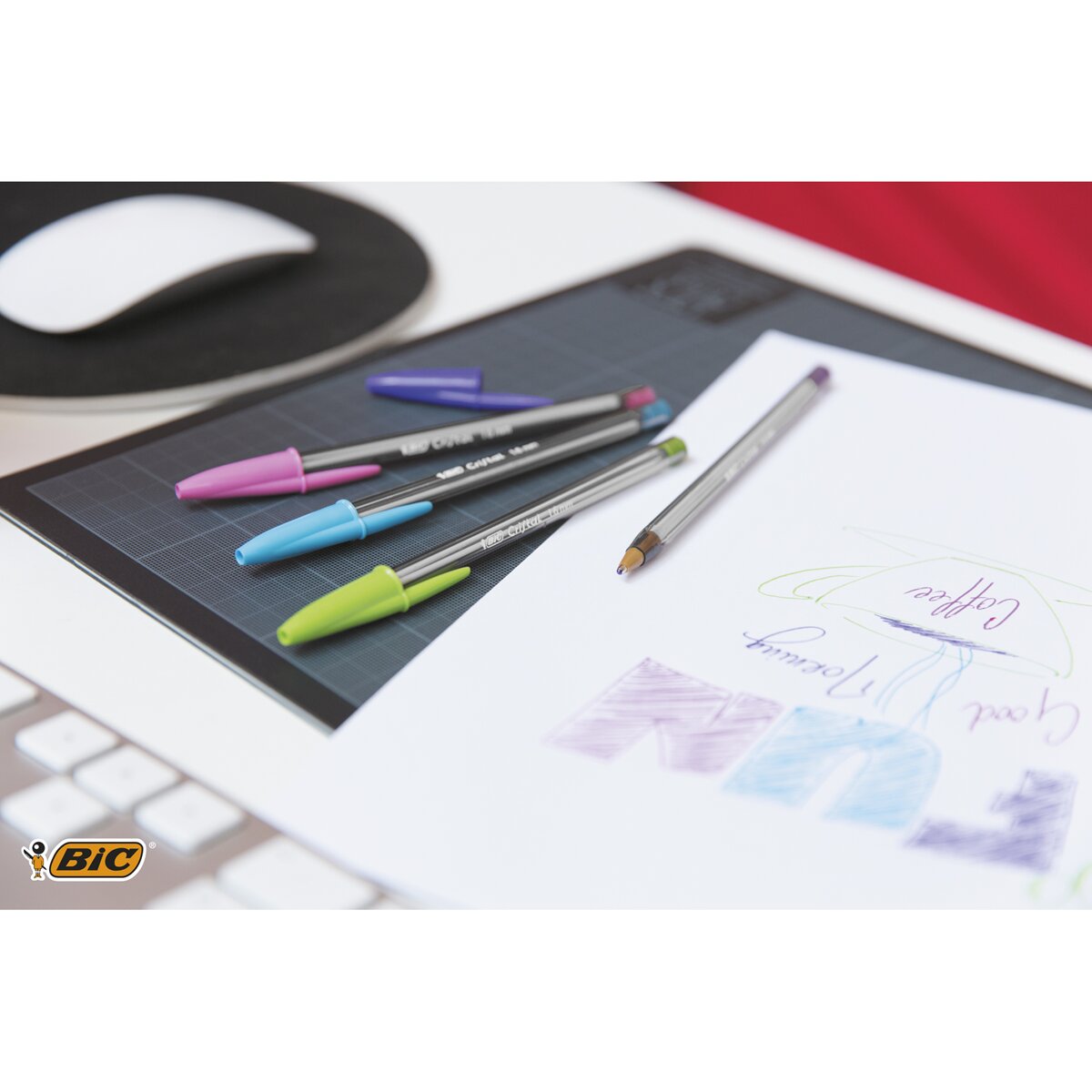 Esferográfica BIC Cristal Fun 4 Un - Sortidas 5