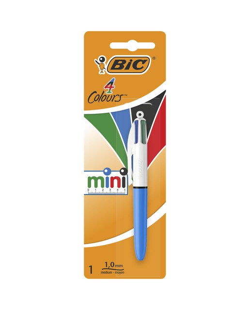 Pack de 1 Boligrafo 4 Colores Mini Punta Media BIC 1