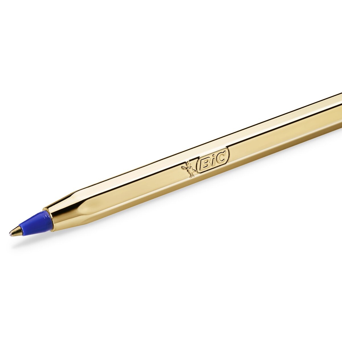 Pack de 2 canetas esferográficas Cristal Shine com corpo prateado Ponta Média Ouro / Prata-4