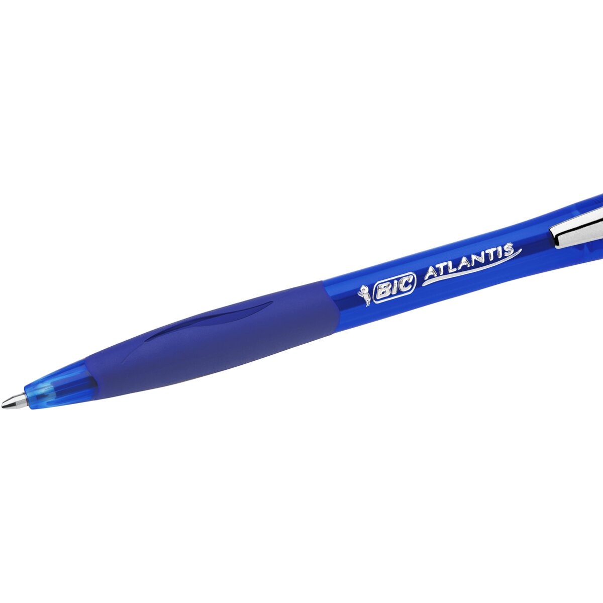 Pack de 1 caneta esferográfica Atlantis Soft Ponta Média azul 4