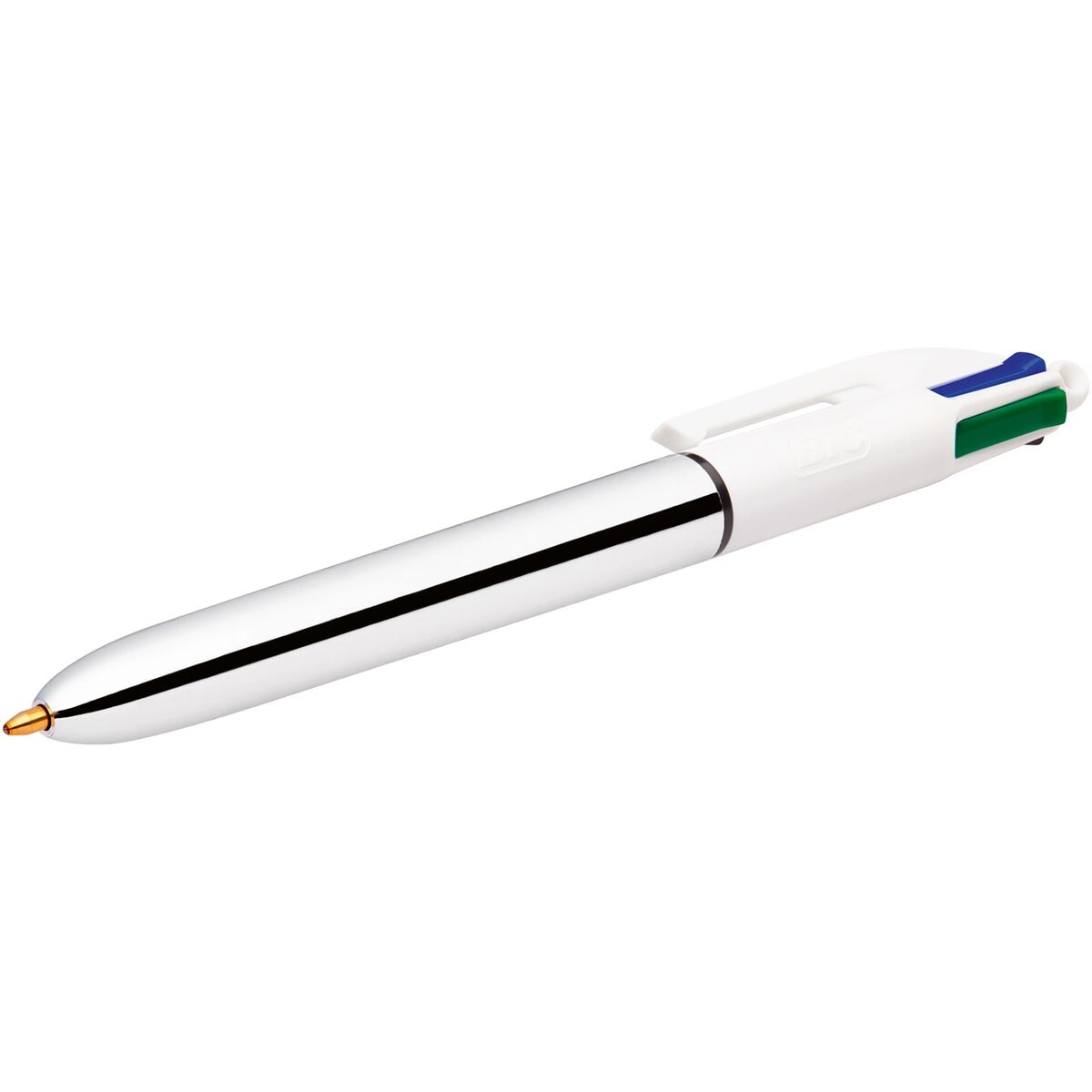 Pack de 1 Bolígrafo 4 Colores Shine con Cuerpo Metalizado Punta Media BIC 6