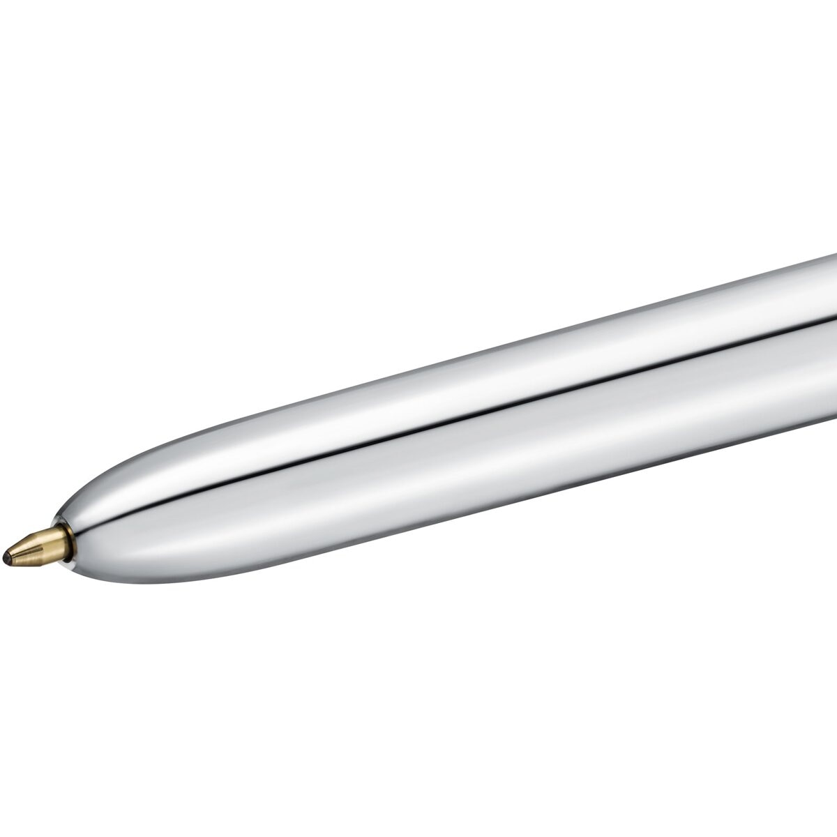 Pack de 1 Bolígrafo 4 Colores Shine con Cuerpo Metalizado Punta Media BIC 7