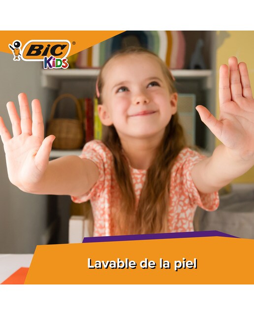 Pack de 10+2 rotuladores de colores lavables para niños Kids couleur BIC 3