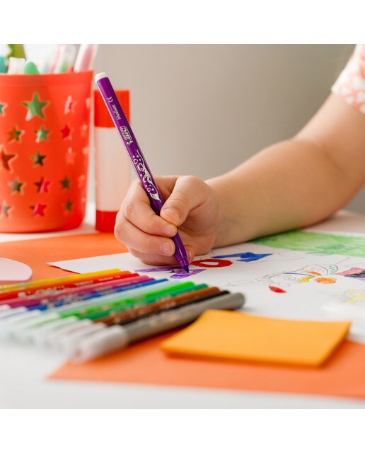 Pack de 10+2 rotuladores de colores lavables para niños Kids couleur BIC 5