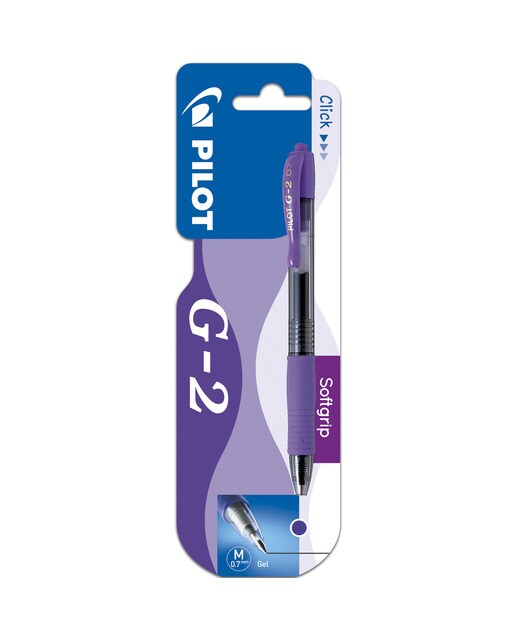 Caneta G-2 Tinta Gel Retráctil Pilot violeta 1