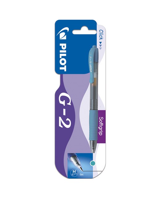 Caneta G-2 Tinta Gel Retráctil Pilot azul-claro 1
