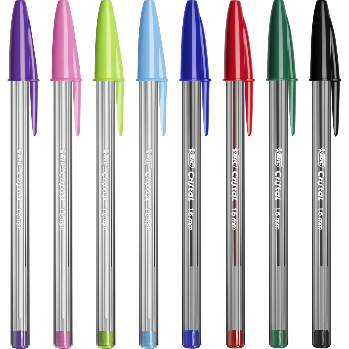 Pack de 10 Bolígrafos Cristal Multicolor Punta Ancha BIC 3