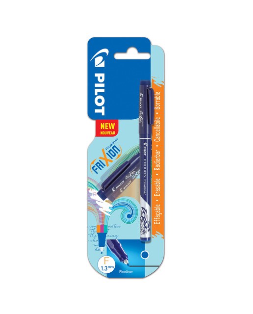 Caneta Esferográfica Apagável Ponta de Feltro Fineliner Pilot Azul Azul-1