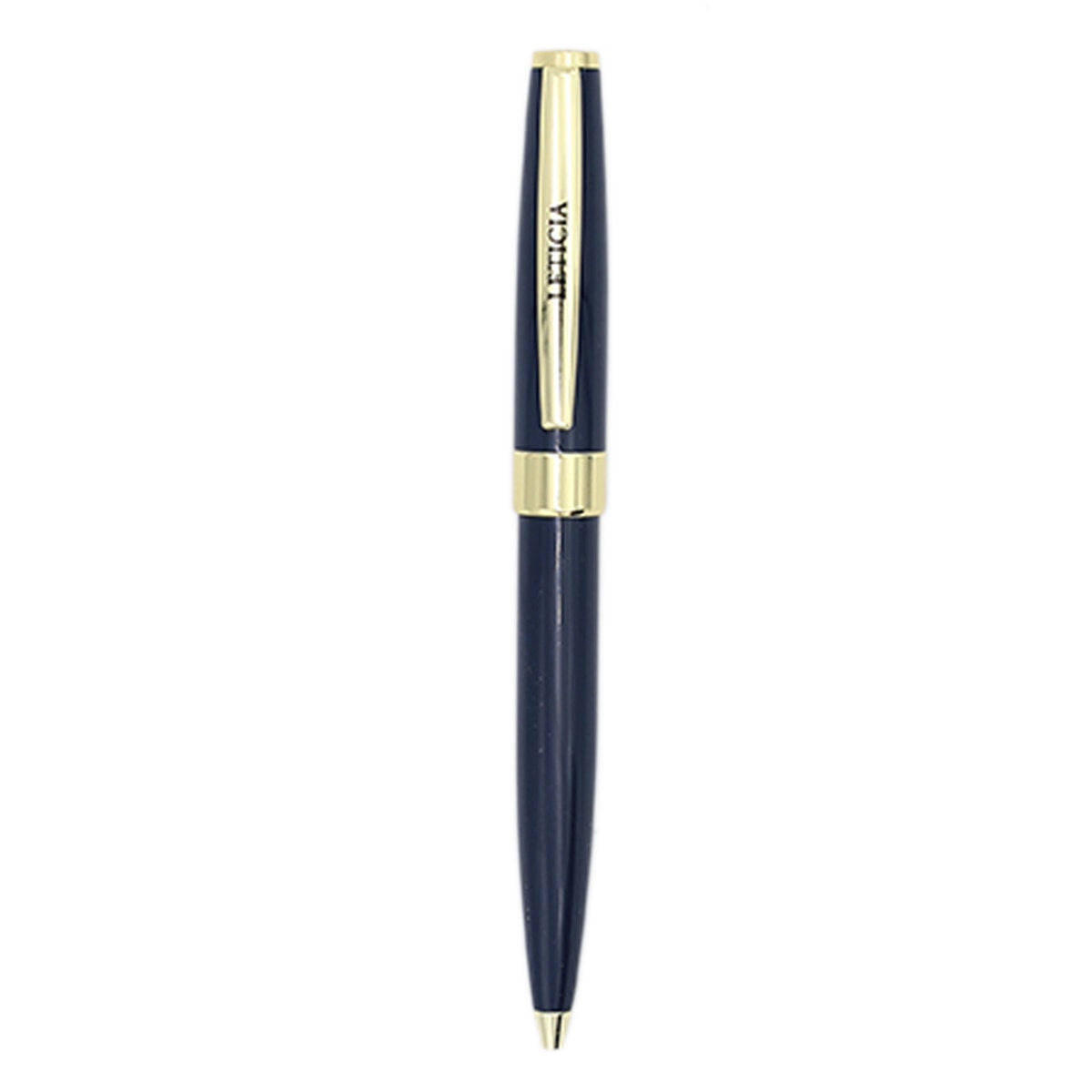 Caneta esferográfica Leticia azul-marinho Azul-marinho escuro-2