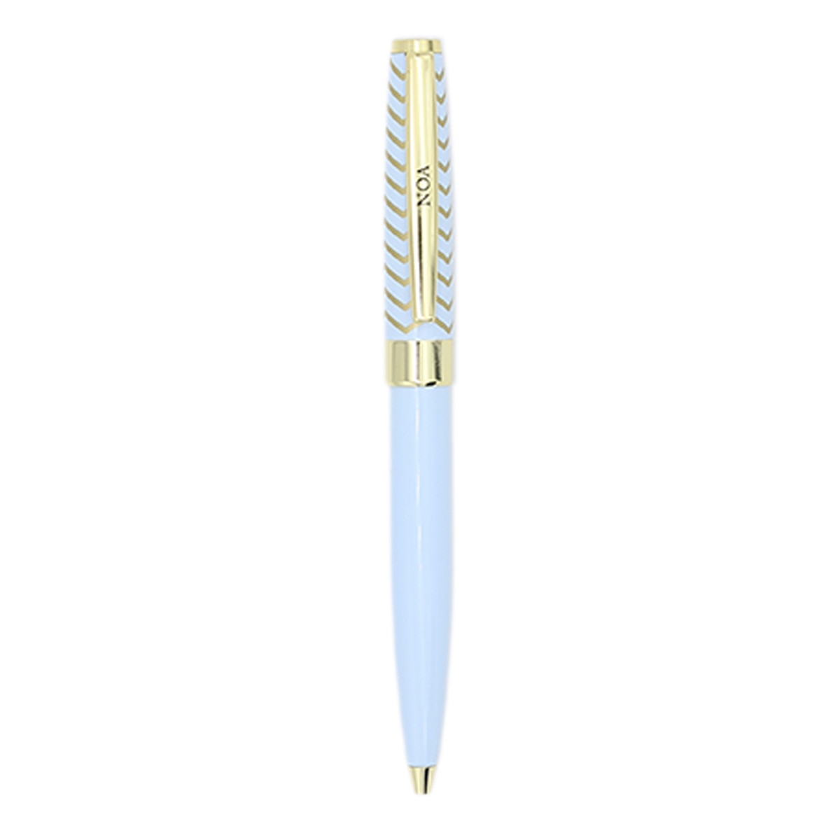 Caneta esferográfica Noa azul-claro e dourada Azul-claro-2