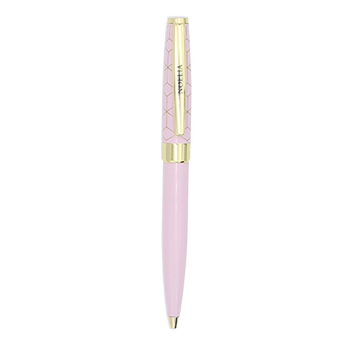 Caneta esferográfica Noelia rosa e dourada Rosa-2