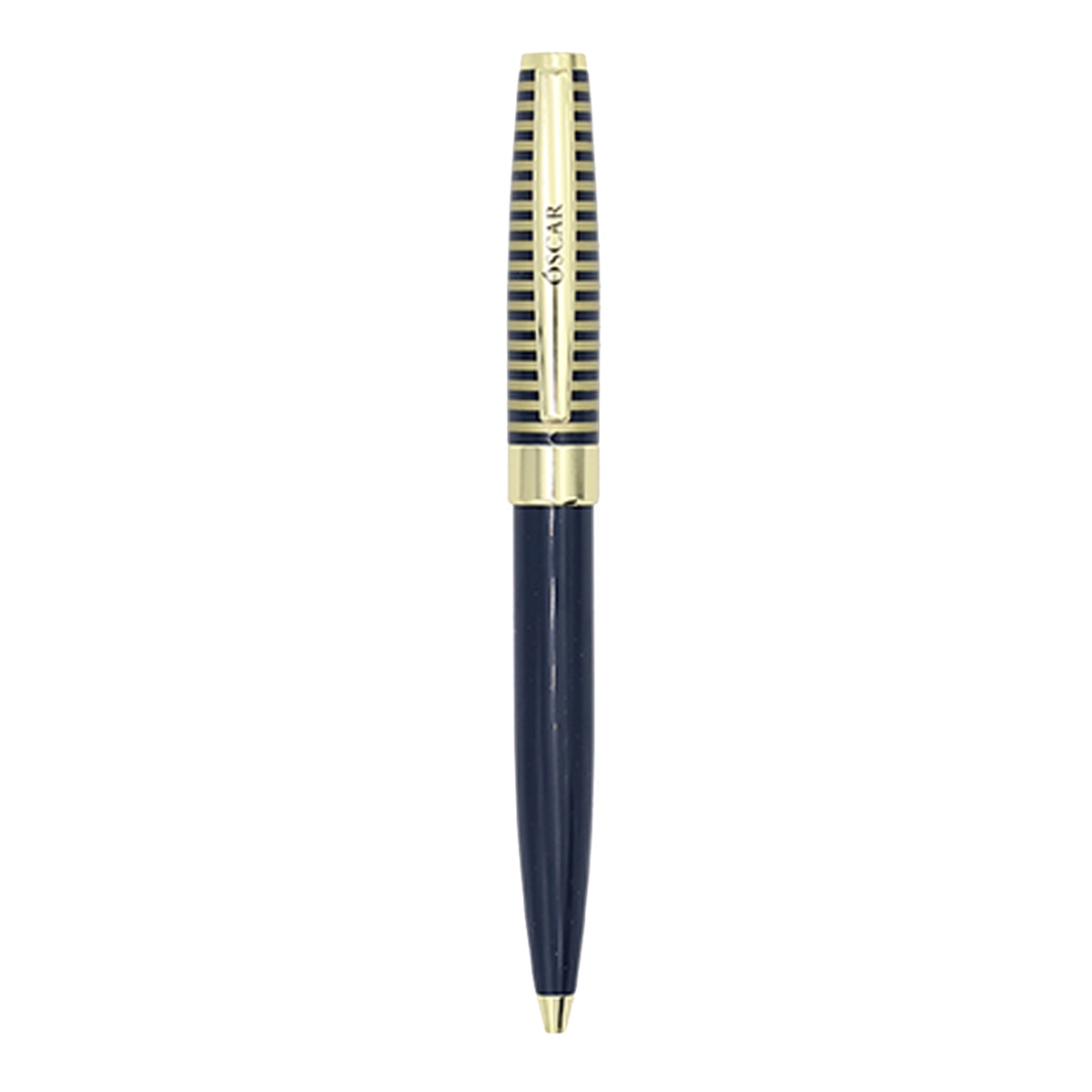 Caneta esferográfica Óscar azul-marinho e dourada Azul-marinho escuro-2
