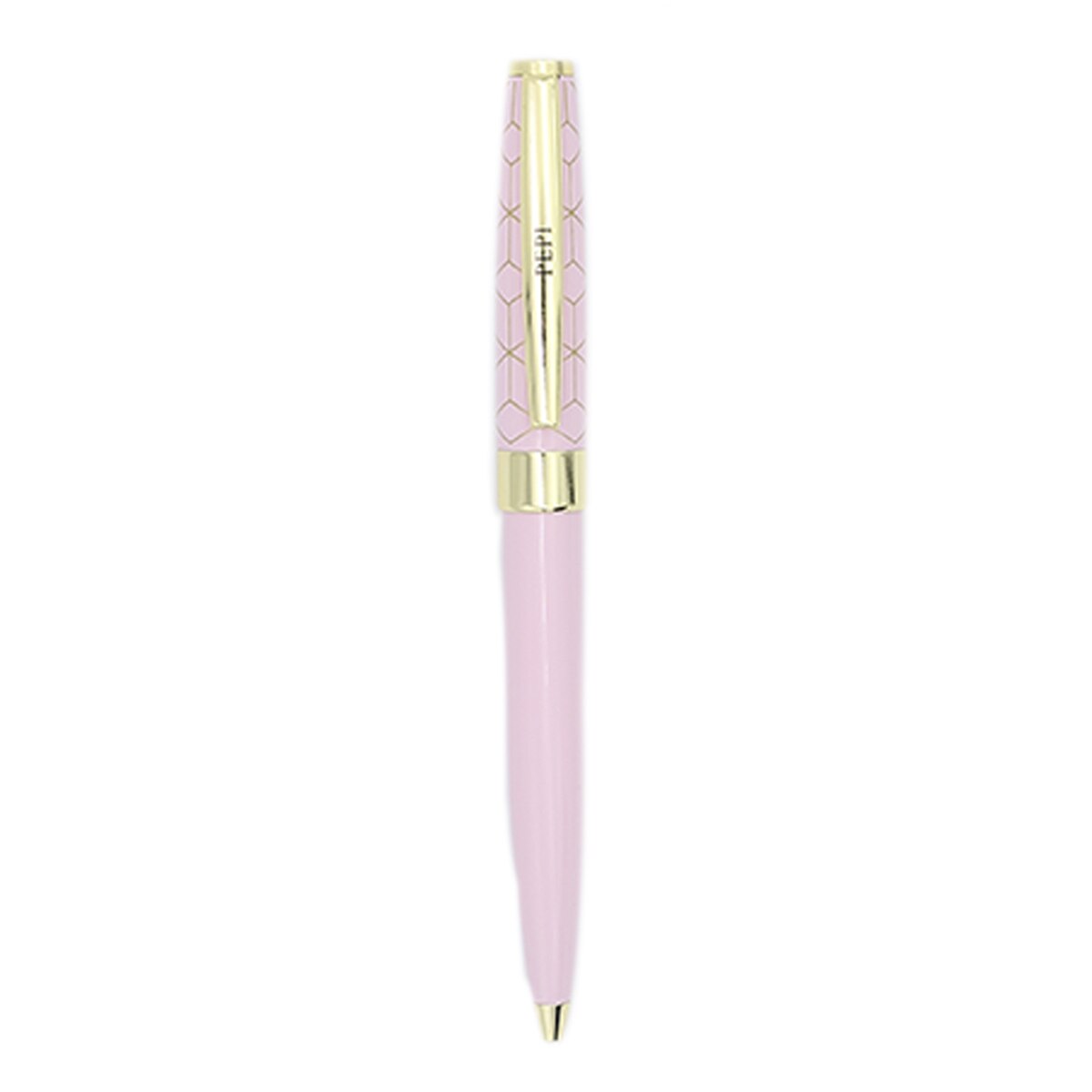 Caneta esferográfica Pepi rosa e dourada Rosa-2
