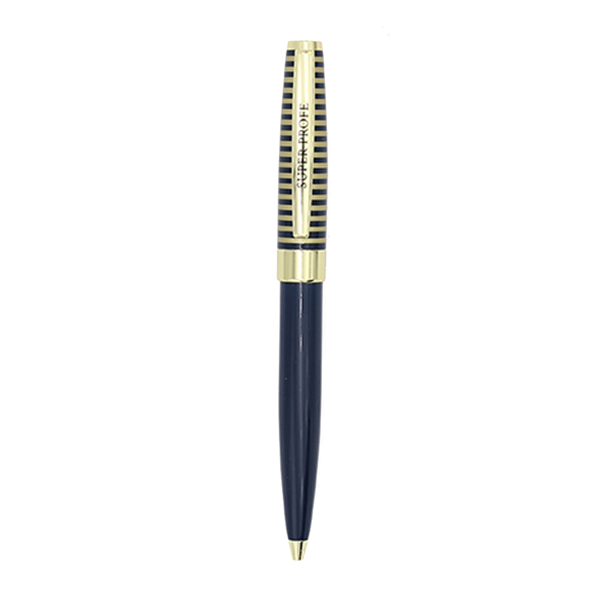 Caneta esferográfica Profe azul-marinho e dourada Azul-marinho escuro-2