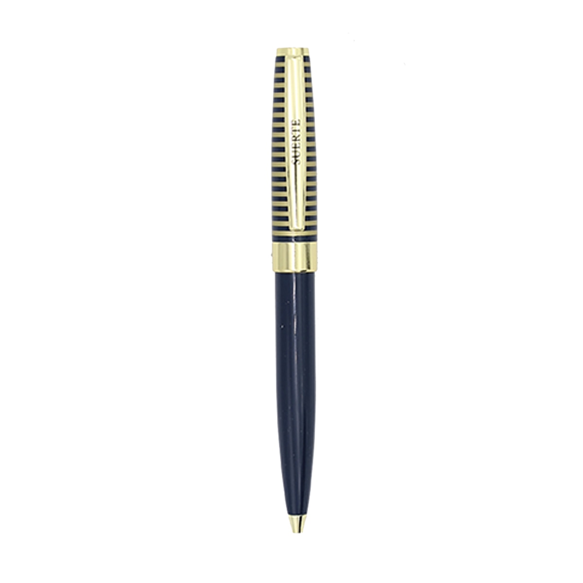 Caneta esferográfica Suerte azul-marinho e dourada Azul-marinho escuro-2