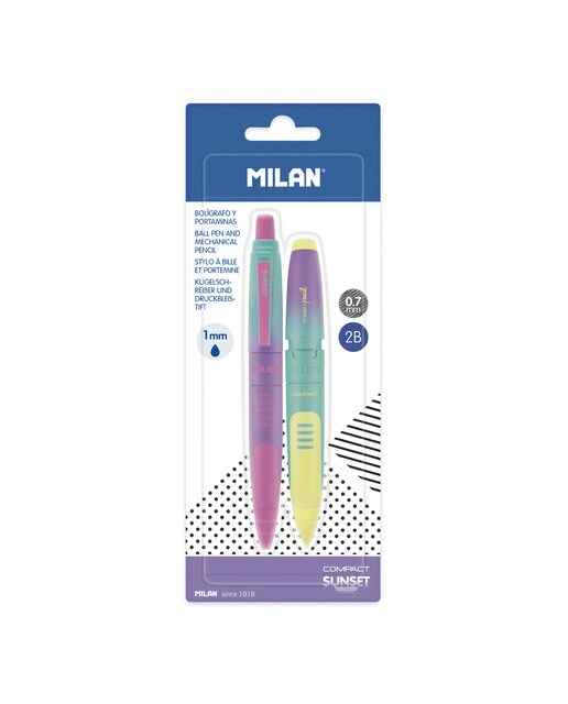 Pack com caneta esferográfica e lapiseiras Edição SUNSET multicolor 1