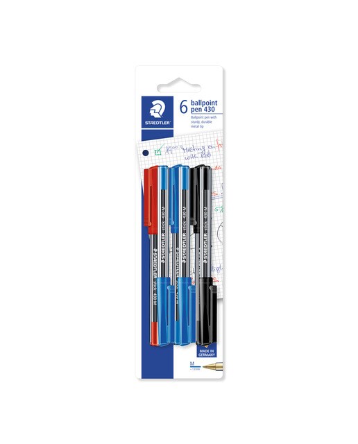 Blíster con 6 Bolígrafos Staedtler Multicolor 1