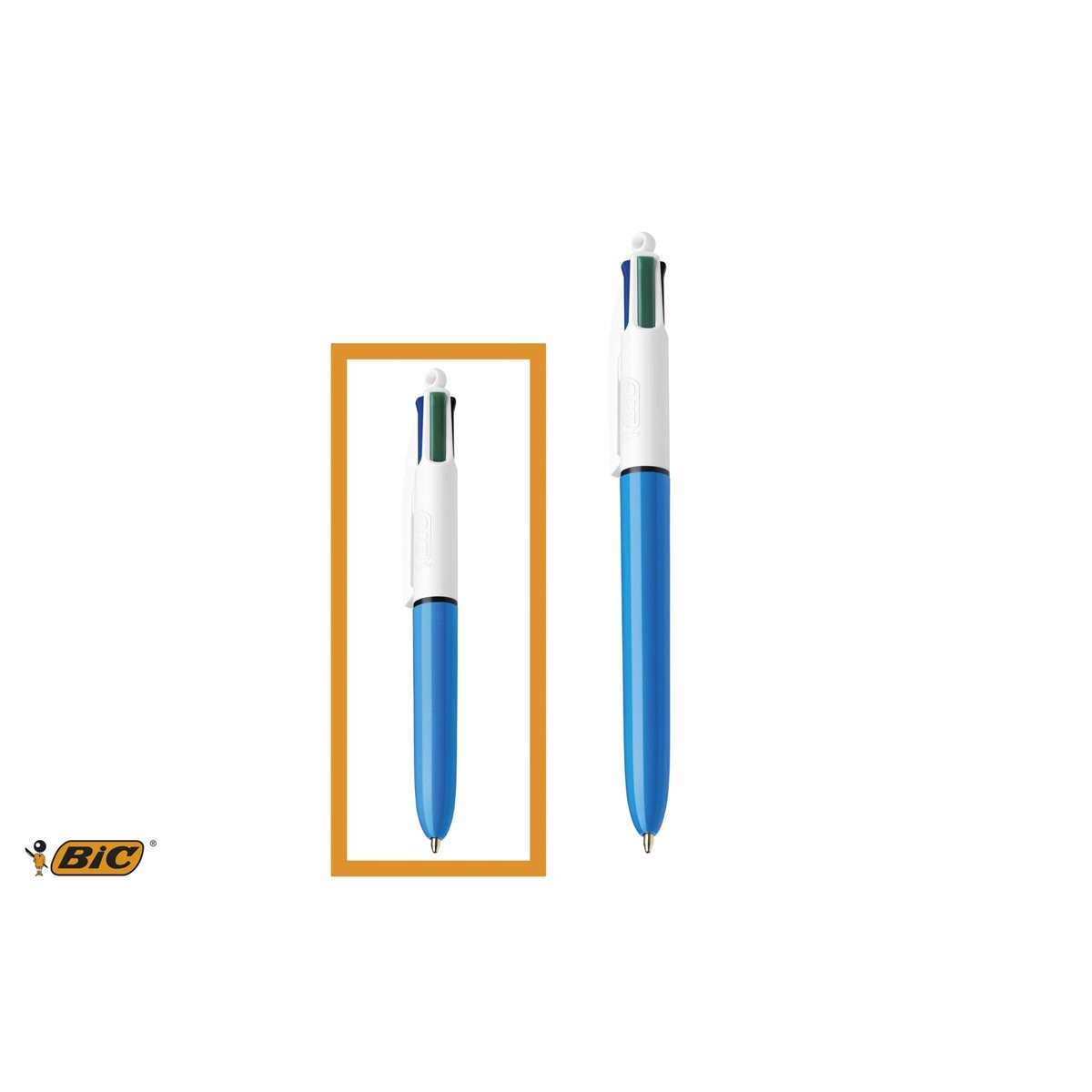 Boligrafos  4 Colores Mini Punta Media BIC 3
